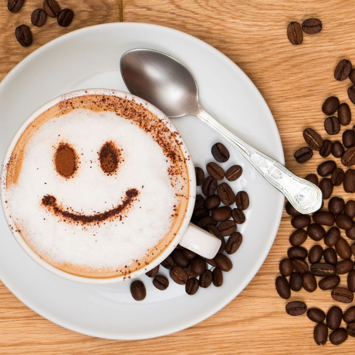 Чашка кофе с улыбкой